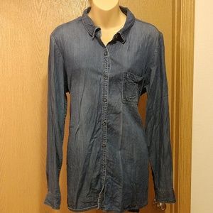 Denim button up